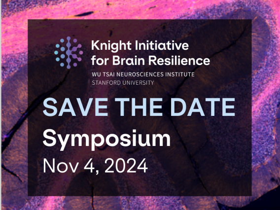 Knight Initiative for Brain Resilience, Save the date, symposium, November 4, 2024
